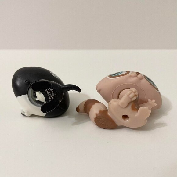 LPS Littlest Pet Shop Lot of 4 Squirrel Chinchilla Raccoon Albany Perth Chipmunk - Picture 16 of 16